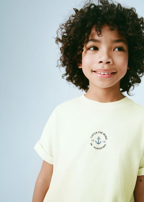 Mango t-shirt wind in yellow