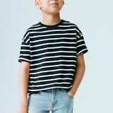 Mango t-shirt trip in navy