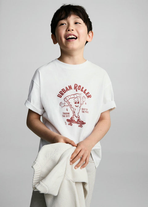 Mango t-shirt esen1 in off white