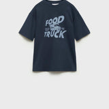 Mango t-shirt esen1 in navy