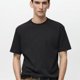 Mango t-shirt olive in black