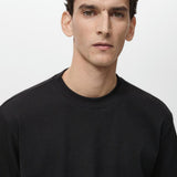 Mango t-shirt olive in black