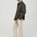 Mango trousers pierreb in stone