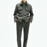 Mango trousers stanford in grey