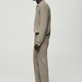 Mango trousers stanford in mink grey