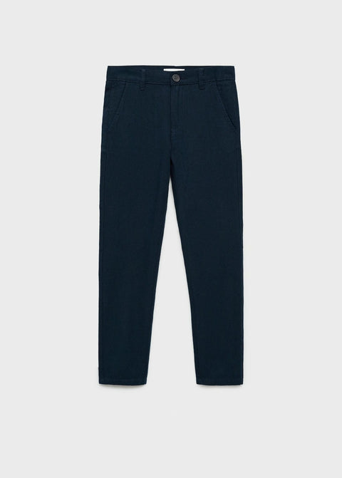 Mango trousers nico in navy