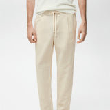 Mango trousers romelino in raw-unbleached