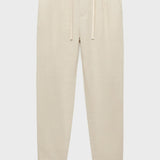 Mango trousers romelino in raw-unbleached