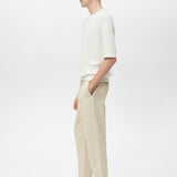 Mango trousers romelino in raw-unbleached