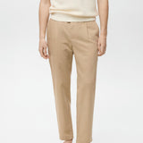 Mango trousers romelino in beige