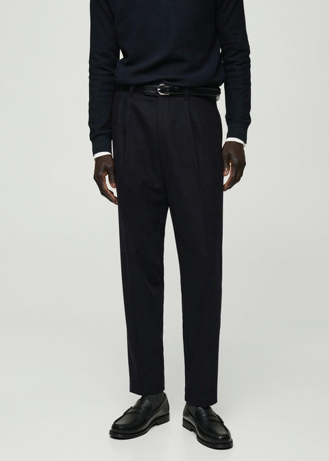 Mango trousers harvard in navy