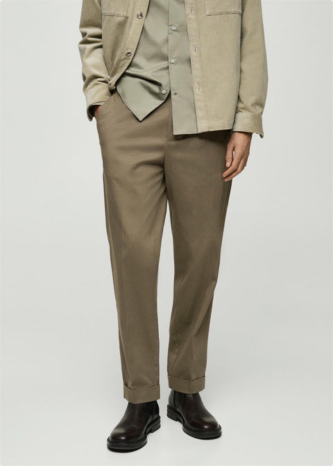 Mango trousers jean in khaki
