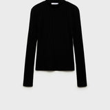 Mango t-shirt perse in black