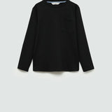 Mango t-shirt basica7 in black