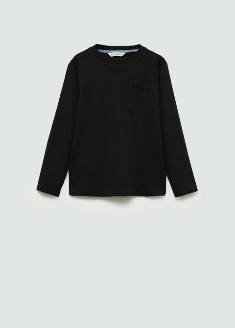 Mango t-shirt basica7 in black