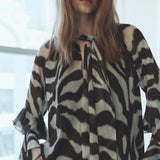 Mango blouse sonja2 in brown