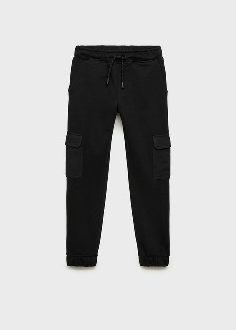 Mango joggers cargo8 in black