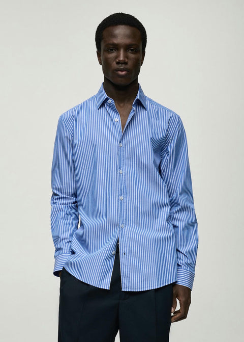 Mango shirt sebas in celestial