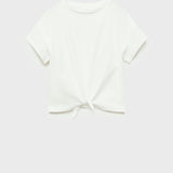 Mango t-shirt sailor in off white