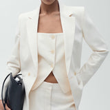 Mango vest tempo in raw-unbleached