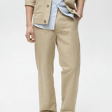 Mango trousers darren in beige