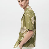 Mango shirt venezia in green