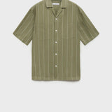 Mango shirt essauira in green