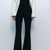 Mango trousers wasabi in black