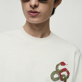 Mango sweatshirt kraitc in off white