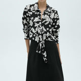 Mango blouse tropi in black