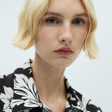 Mango blouse tropi in black