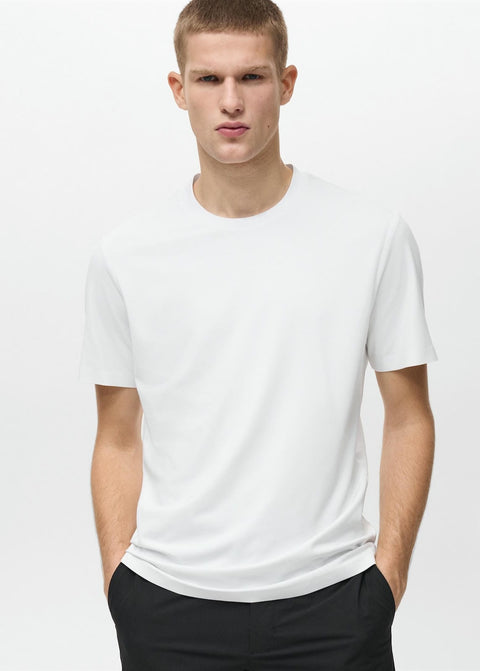 Mango t-shirt puglia in white