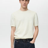 Mango t-shirt arraona in off white