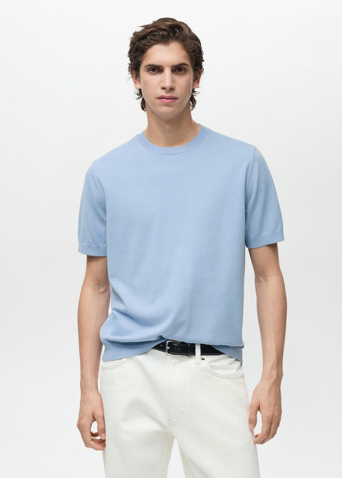Mango t-shirt arraona in celestial