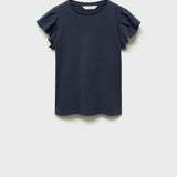 Mango t-shirt soft in navy