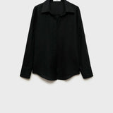 Mango shirt samara in black