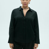 Mango shirt samara in black