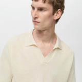 Mango poloshirt denis in ivory