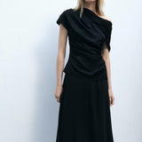 Mango blouse sandrix in black