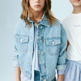 Mango jacket alice in medium denim