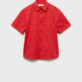 Mango shirt loto in red