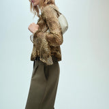 Mango blouse dove in brown