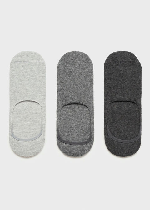 Mango socks pinkgrey in grey