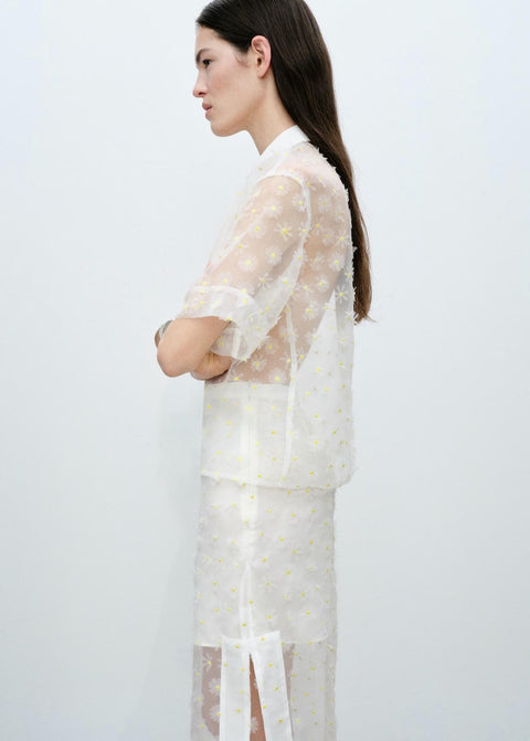 Mango shirt dacy in off white