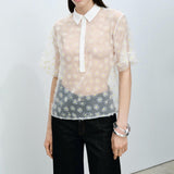 Mango shirt dacy in off white