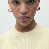 Mango cardigan bugambi in pastel yellow