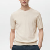 Mango t-shirt paule in ivory