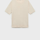 Mango t-shirt paule in ivory