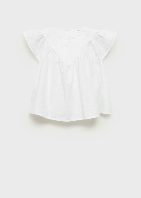 Mango blouse sagaro in white