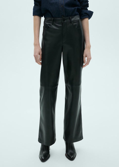 Mango trousers high in black